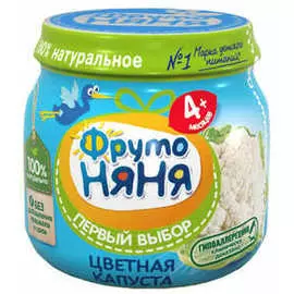 Пюре цветная капуста Фруто Няня 80г