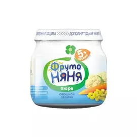 Пюре цветная капуста кукуруза морковь ФрутоНяня 80г
