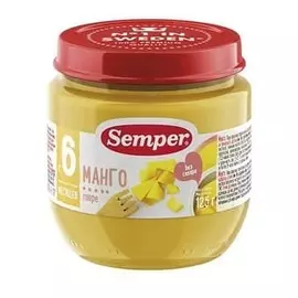 Пюре манго с 6 месяцев Semper 125г