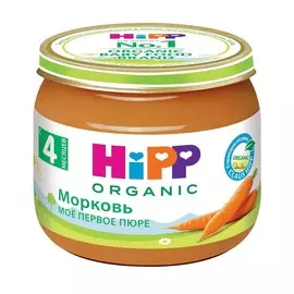 Пюре морковь с 4 месяцев Хипп 80г