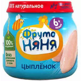Пюре мясное цыпленок ФрутоНяня 80г
