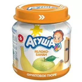 Пюре яблоко-банан Агуша 115г