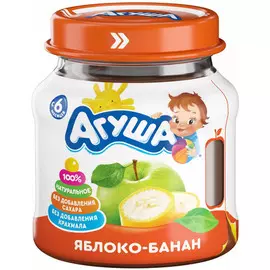 Пюре яблоко-банан Агуша 115г