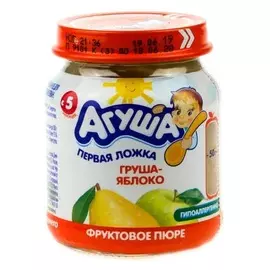 Пюре яблоко и груша Агуша 115г