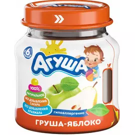 Пюре яблоко и груша Агуша 115г