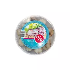 Сельдь кусочки пряного посола "%" 400г