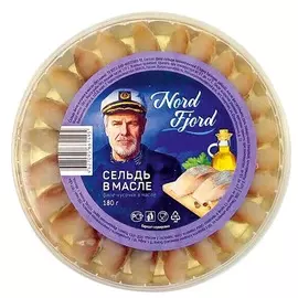 Сельдь в масле Nord Fiord 180г