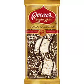 Шоколад дуэт с фундуком Золотая марка 85 г