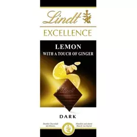 Шоколад лимон и имбирь Lindt 100г