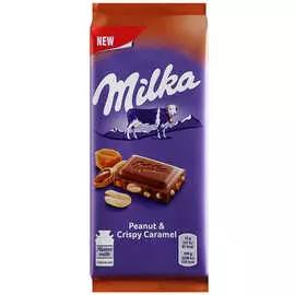 Шоколад Милка мол арах-хр.кар-рис-кук.хл 90г (св/у