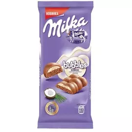 Шоколад молочный пористый с кокосом Милка 97г