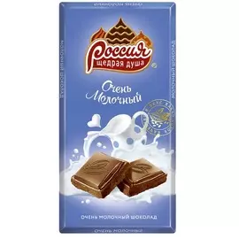 Шоколад молочный Россия 90г