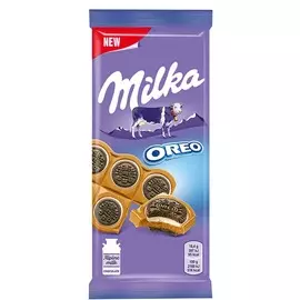 Шоколад молочный с печеньем орео Милка 92г