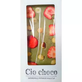 Шоколад ручной работы белый Летнее настроение Cio Choco 100г
