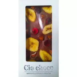 Шоколад ручной работы молочный Пряная вишня Cio Choco 100г