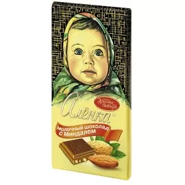 Шоколад с миндалем Аленка 100г