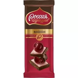 Шоколад темный и белый с вишней Россия щедрая душа 85 г