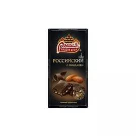 Шоколад темный с миндалем Российский 90 г