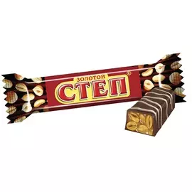 Шоколадный батончик арахис и карамель Золотой степ 50 г