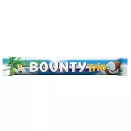 Шоколадный батончик трио Bounty 82,5г