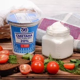 Сметана 36 копеек 20% 315г