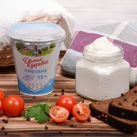 Сметана Домик в деревне 15% 180г