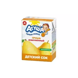 Сок груша осветленный Агуша 200мл