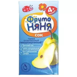 Сок грушевый осветленный Фруто Няня 0,2л