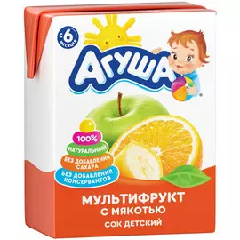 Сок я сам мультифрукт Агуша 200мл