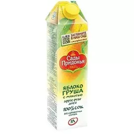 Сок яблочно-грушевый с мякотью Сады Придонья 1л