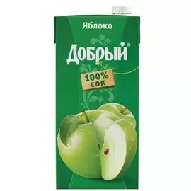 Сок яблочный Добрый 2л