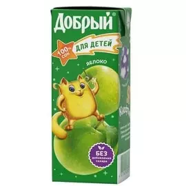 Сок яблочный осветленный Добрый 0,2л