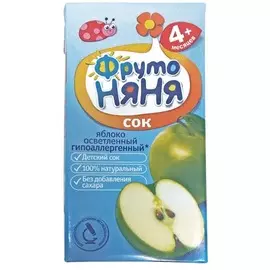 Сок яблочный осветленный Фруто Няня 0,2л