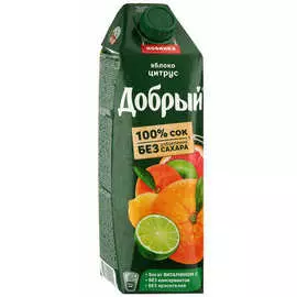 Сок яблоко-апельсин-мандарин Добрый 1л