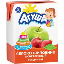 Сок яблоко-шиповник Агуша 200мл