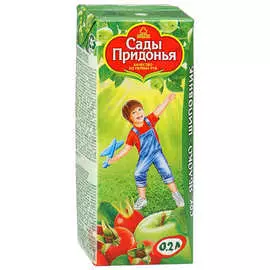 Сок яблоко-шиповник Сады Придонья 0,2л