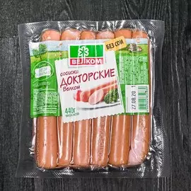 Сосиски докторские Велком 440г