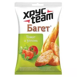 Сухарики багет томат и зелень Хрусteam 60г