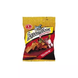 Сухарики-гренки со вкусом чеснока Воронцовские 60г