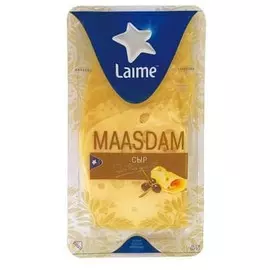 Сыр маасдам нарезка Лайме 150 г