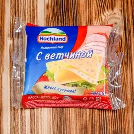 Сыр плавленный ветчина слайсы Hochland 150г