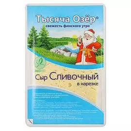 Сыр сливочный нарезка Тысяча Озер 125 г