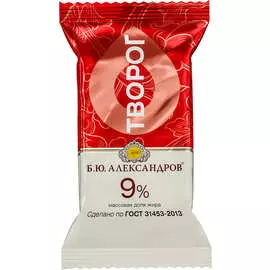 Творог Б.Ю. Александров 9% 180 г