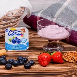 Творог детский фруктовый черника Агуша 3,9% 100г