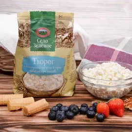 Творог обезжиренный Село Зеленое 500 г