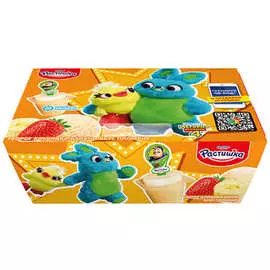 Творог обогащенный кальцием и витамином д3 с клубникой и бананом со вкусом пломбира Растишка 3,5% 6*45г