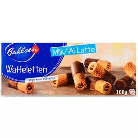 Вафельные трубочки в молочном шоколаде Bahlsen 100г