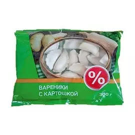 Вареники с картофелем % 300г