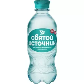 Вода Активные Минералы питьевая газированная обогащенная магнием Святой Источник 0,33л