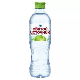 Вода питьевая негазированная со вкусом яблока Святой Источник 0,5л